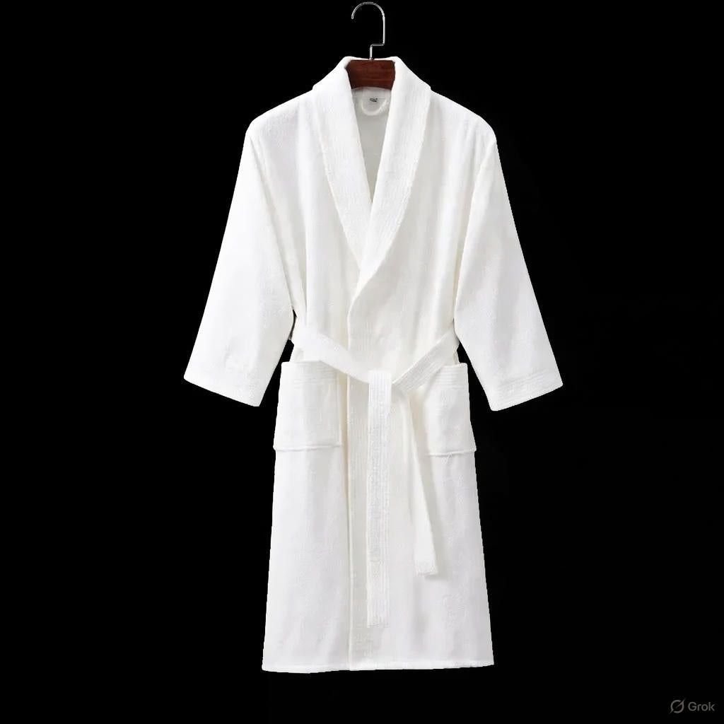 Unisex 100% Cotton Terry Bathrobe