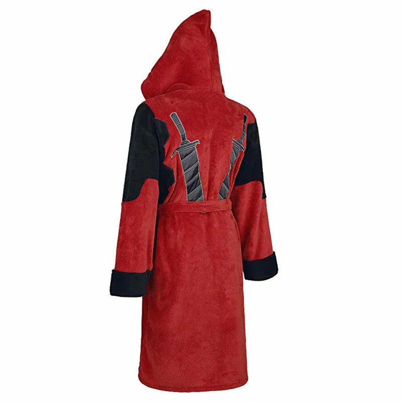 Hooded Flannel Bathrobe – Unisex